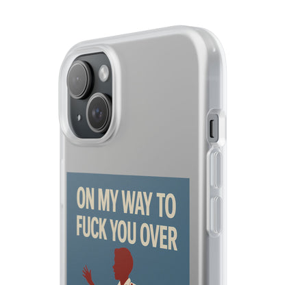Sarkastische Handyhülle – „On my way to f*ck you over“ | Retro-Rennkind mit Punch-Phone Case-True Insights