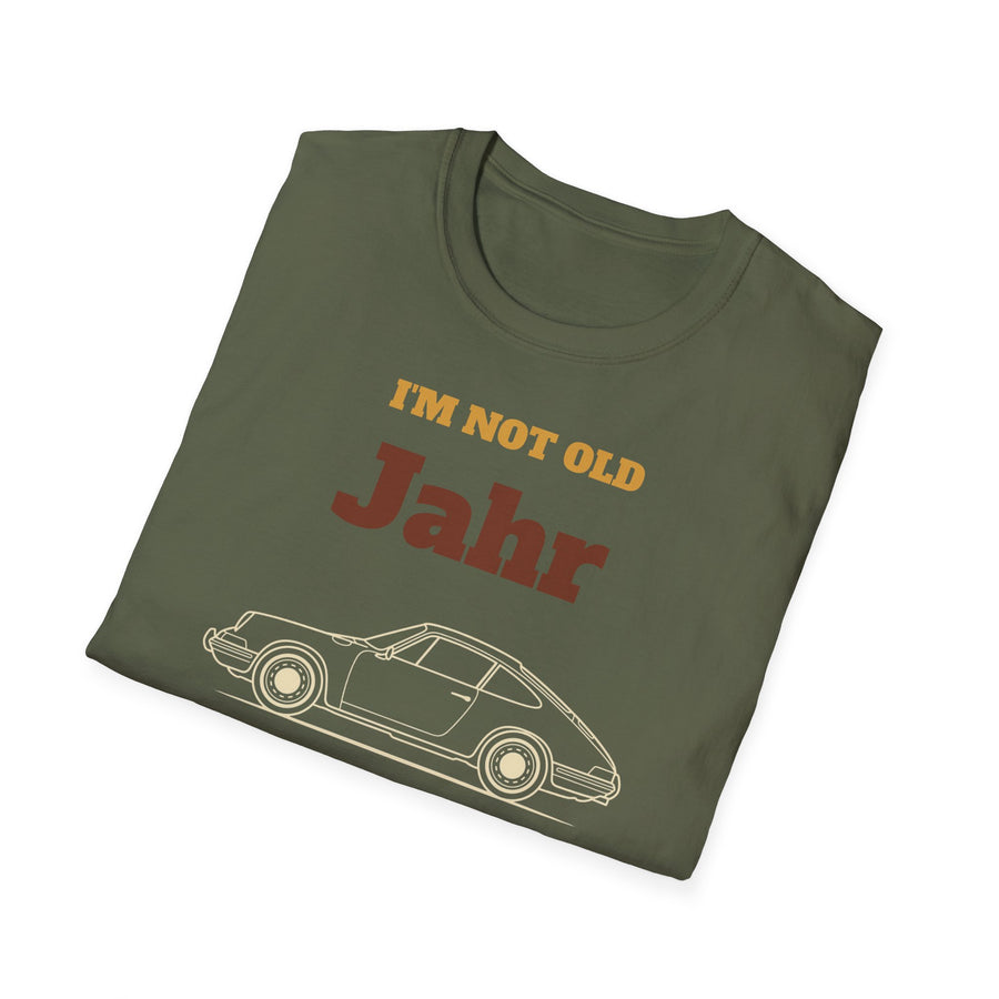 T-Shirt — “I’m Not Old, I’m Classic” Personalized Year Retro Car Tee