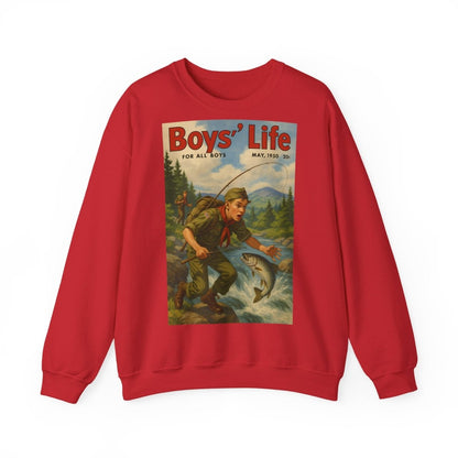 Vintage Motiv – Vintage „Boys’ Life“ Sweatshirt – Retro Pfadfinder-Motiv von 1950 | True Insights Design mit Humor