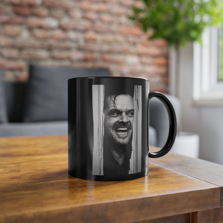 Mug Shining Noir - Jack Torrance Jack Nicholson Mug Film Culte Horreur - Cadeau pour Fans de Cinéma