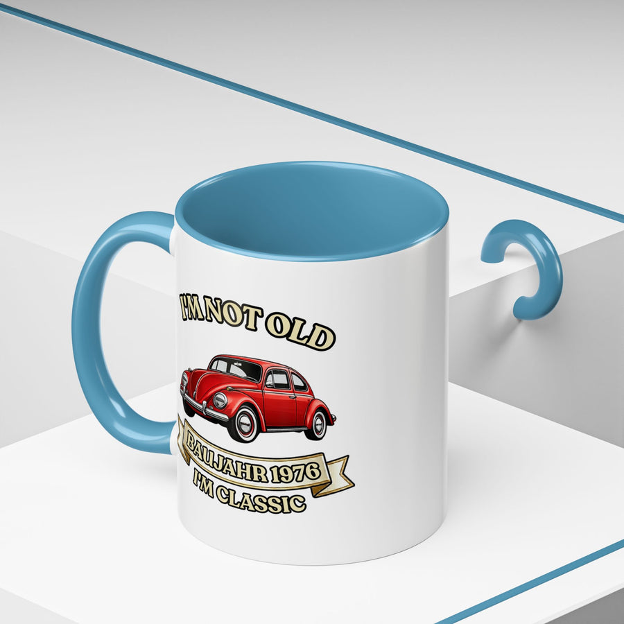 Born in 1976 Mug – 50th Birthday Gift | VW Beetle