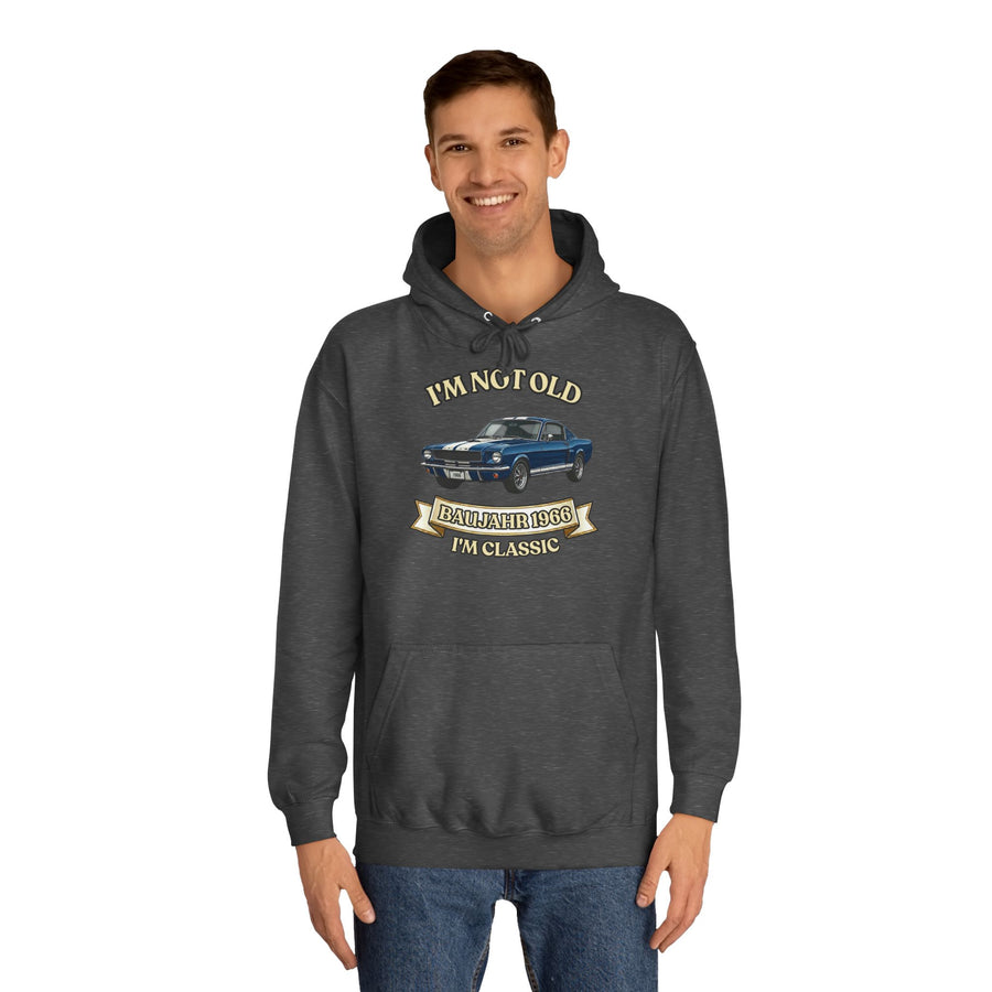 Geschenk zum 60. Geburtstag – Hoodie Jahrgang 1966 Muscle Car