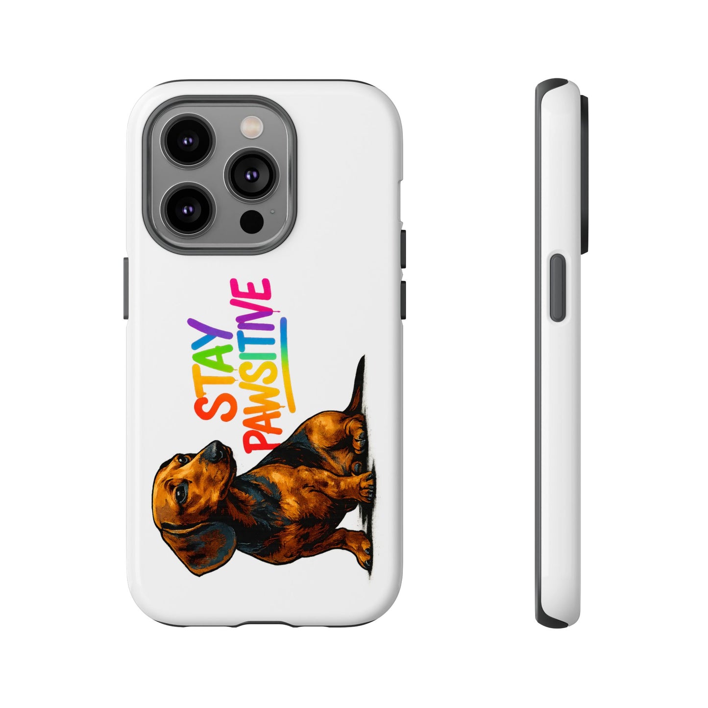 Stay Pawsitive Dackel Handyhülle