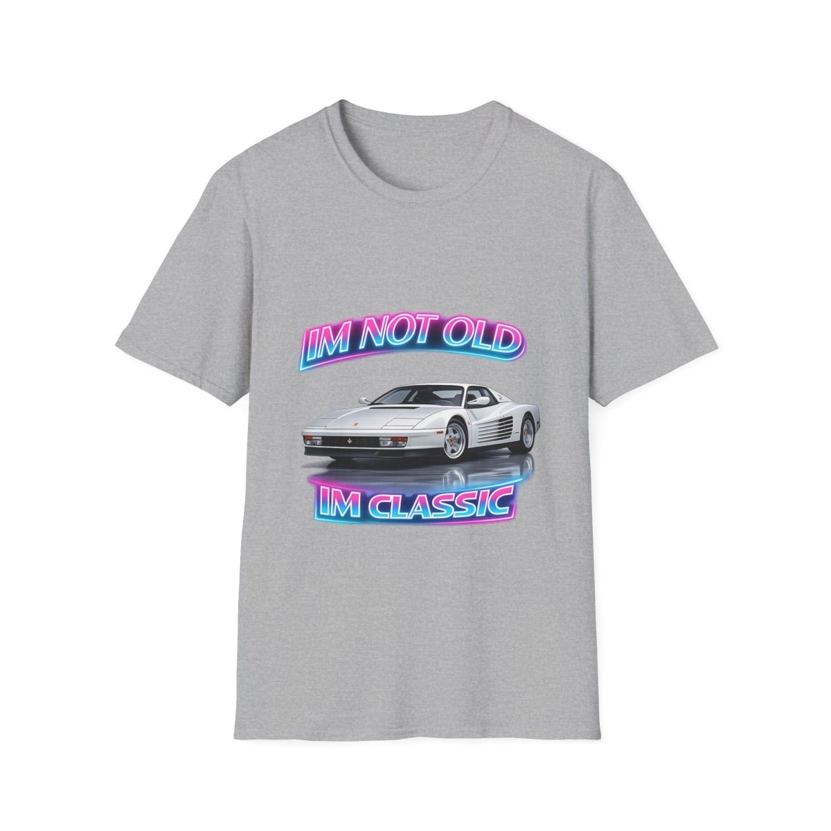 I'm Not Old I'm Classic | Miami Vice T-Shirt | Ferrari Testarossa Retro Shirt