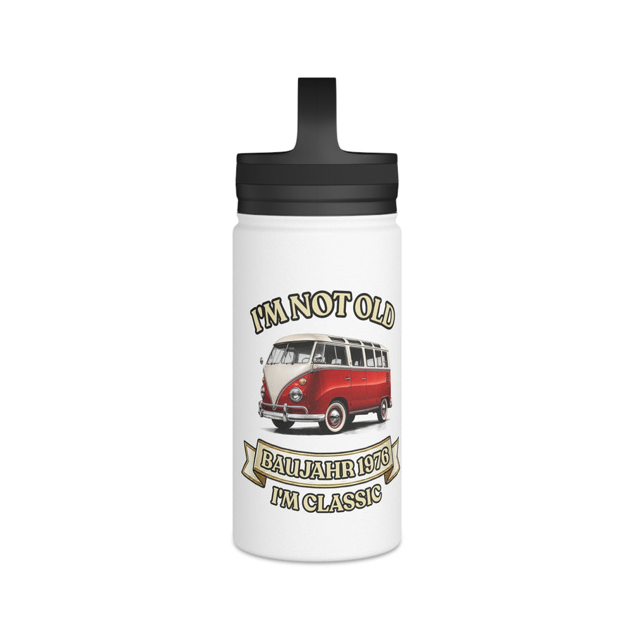 Born in 1976 Water Bottle – 50th Birthday Gift | VW Bus