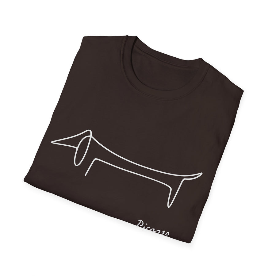 Picasso Dackel T-Shirt – Das edle Geschenk für Dackel-Besitzer