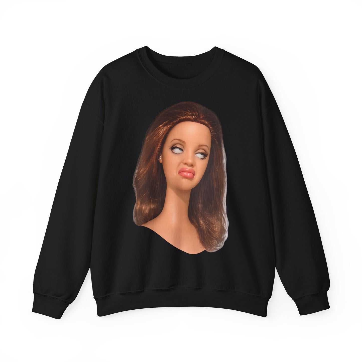 Lustiges Puppen-Gesicht T-Shirt | Genervter Blick Meme Shirt | Ironisches Statement Geschenk für Frauen