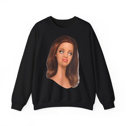 Lustiges Puppen-Gesicht T-Shirt | Genervter Blick Meme Shirt | Ironisches Statement Geschenk für Frauen