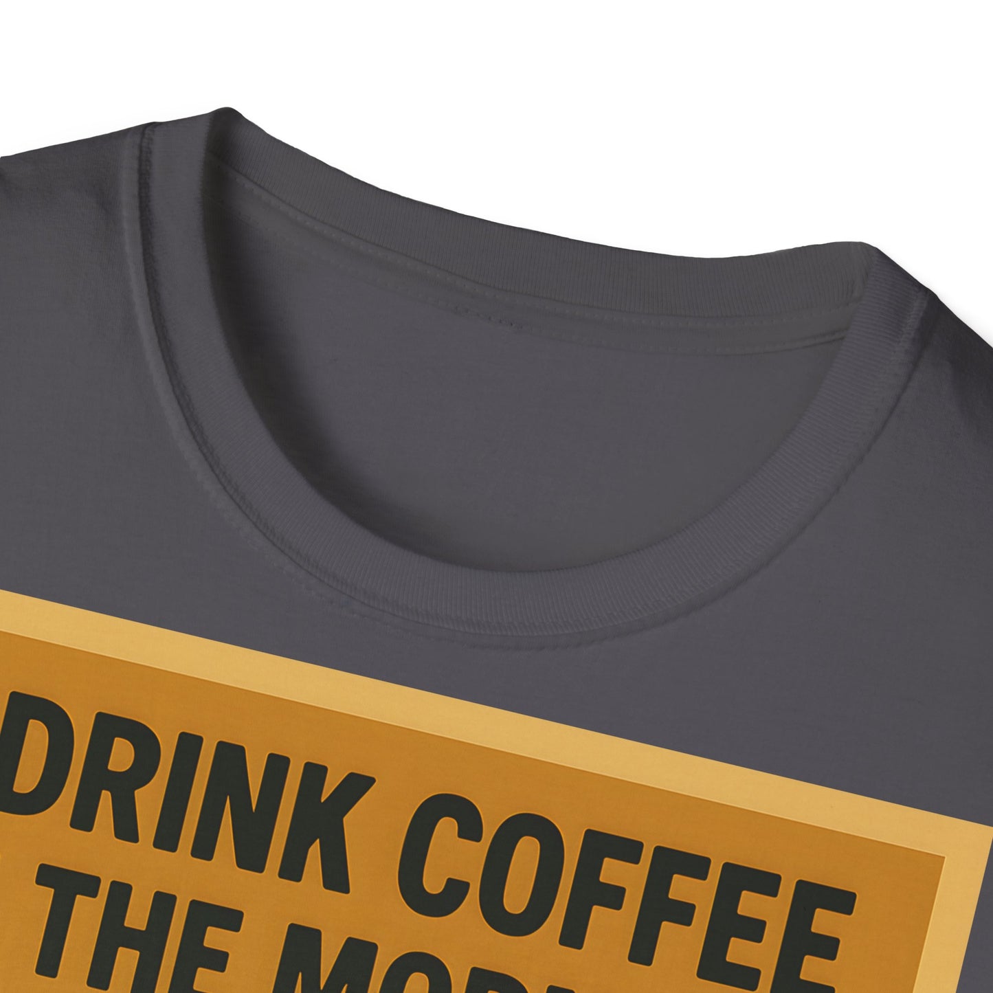 “I drink coffee in the morning because c****** is illegal.” - The retro morning drama on your shirt! – Freches Satire-Design für mutige Statements | True Insights