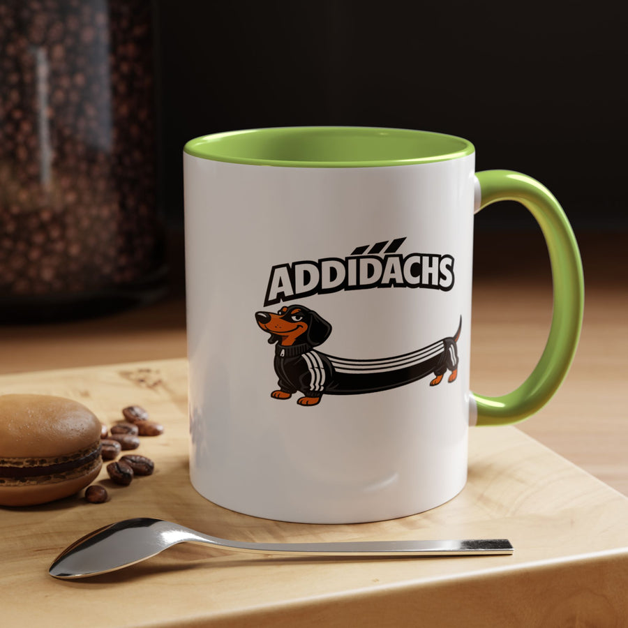 Mug Teckel Rigolo 'ADDIDACHS' - Tasse Chien Sportif pour Amoureux des Teckels