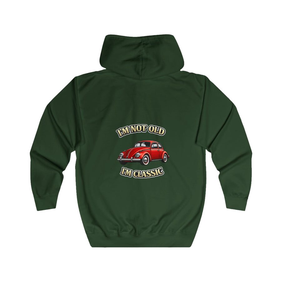 True Insights Vintage VW Käfer Zip-Hoodie – I'm Not Old I'm Classic Geschenk für Käfer-Fans