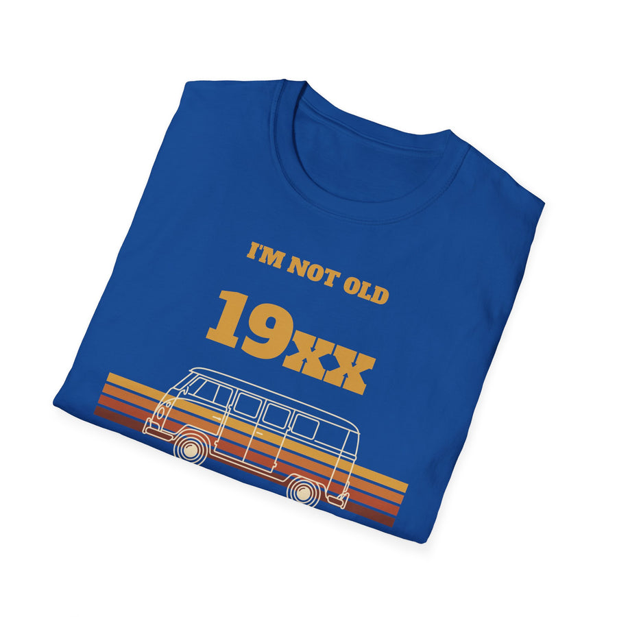 Jaargang-shirt met gewenst jaartal – I'm Not Old I'm Classic, VW Bulli Retro