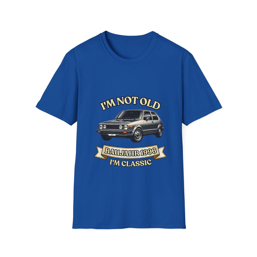 True Insights Geschenk zum 30. Geburtstag – T-Shirt Jahrgang 1996 VW Golf | I'm Not Old I'm Classic in Royal