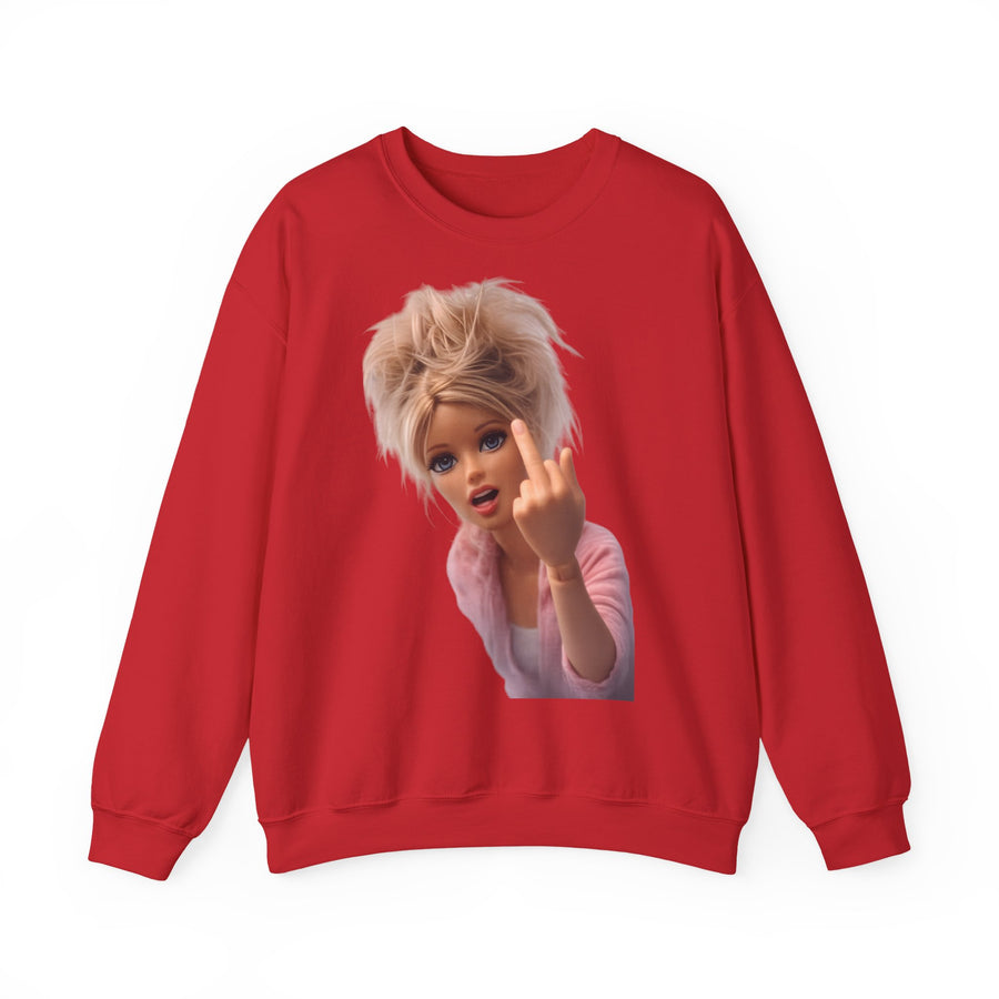 True Insights Middle Finger Sweatshirt – Freches Statement-Motiv in Red