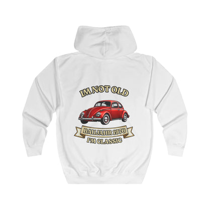 Zip Hoodie Baujahr 1976 - Im Not Old I'm Classic - Roter Käfer Oldtimer - Geschenk zum 50. Geburtstag