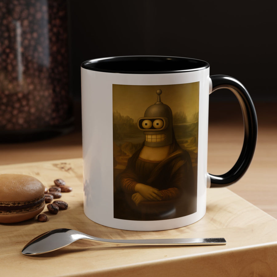 True Insights Tasse Bender Mona Lisa Roboter Parodie Kaffeetasse im Detail