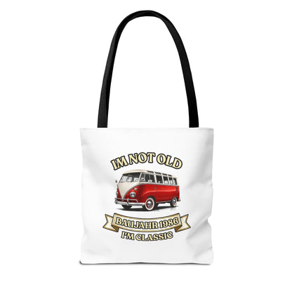 Tote Bag Baujahr 1986 - I'm Not Old I'm Classic - Vintage Bus Motiv zum 40. Geburtstag
