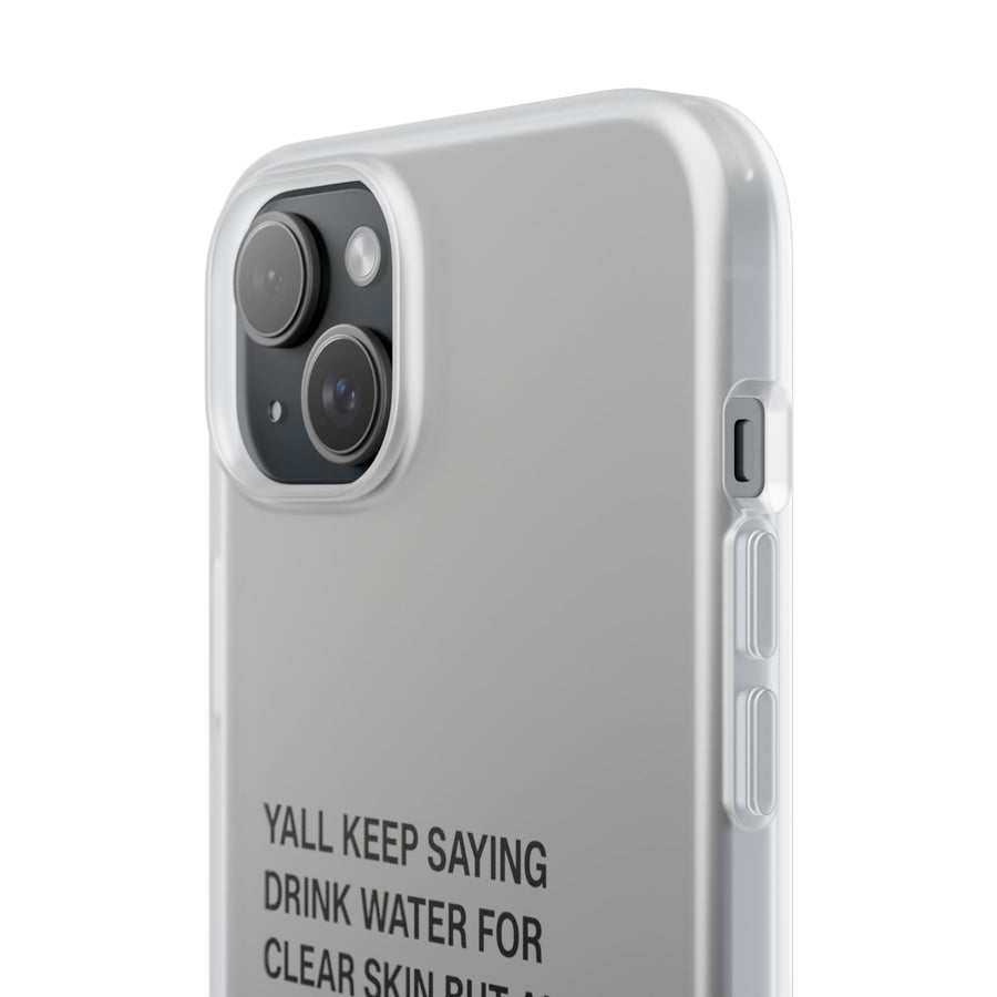 Coque de téléphone mème « Soins de la peau » – « Je ne fais que pisser ! » | Prendre soin de soi avec humour