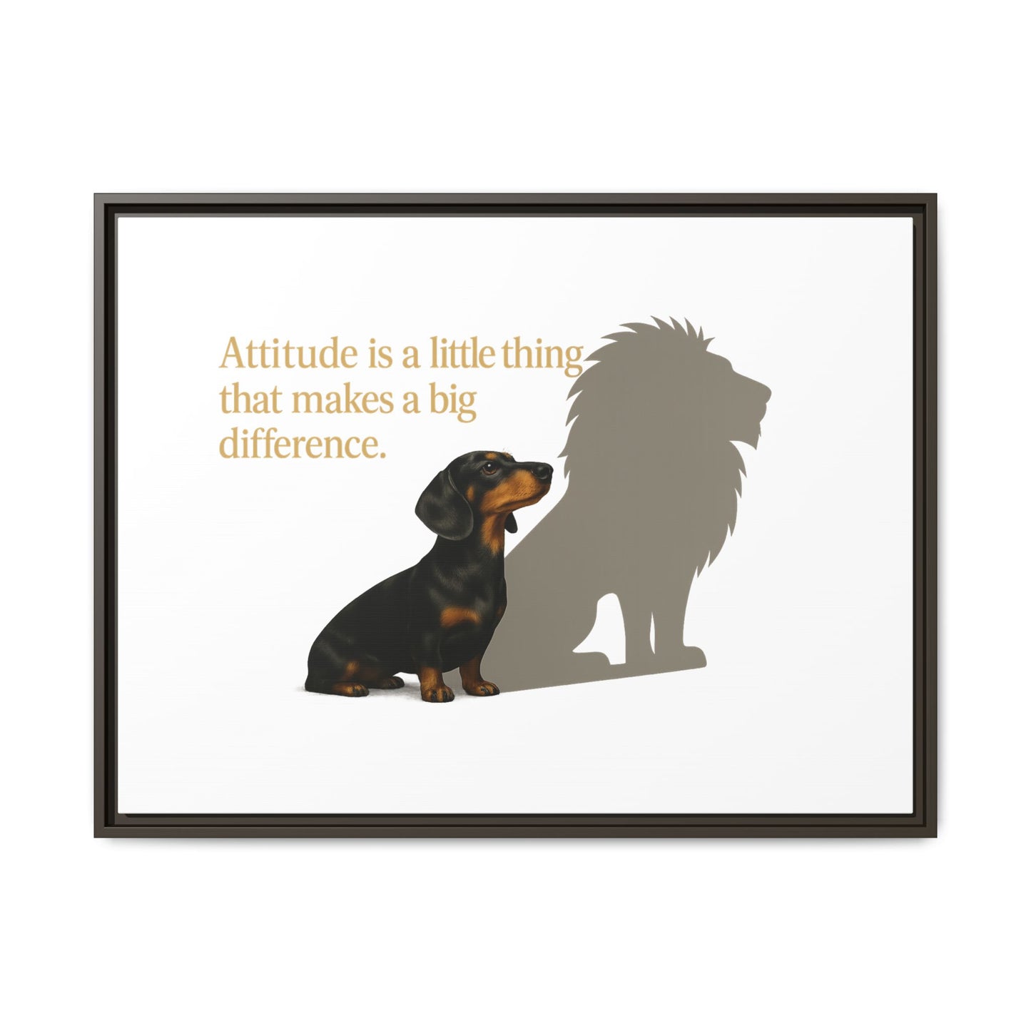 Inspirierendes Wandmotiv mit klarer Botschaft – ruhig, positiv und ideal für moderne Wohnräume.