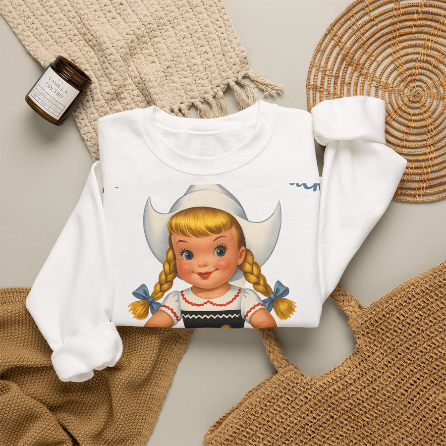 Sweatshirt I Don't Give A Duck - Fille hollandaise rétro humoristique, cadeau vintage drôle