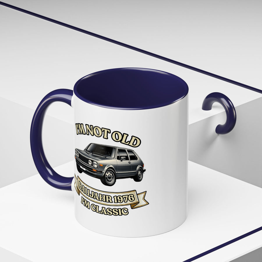 Born in 1976 Mug – 50th Birthday Gift | Classic Car