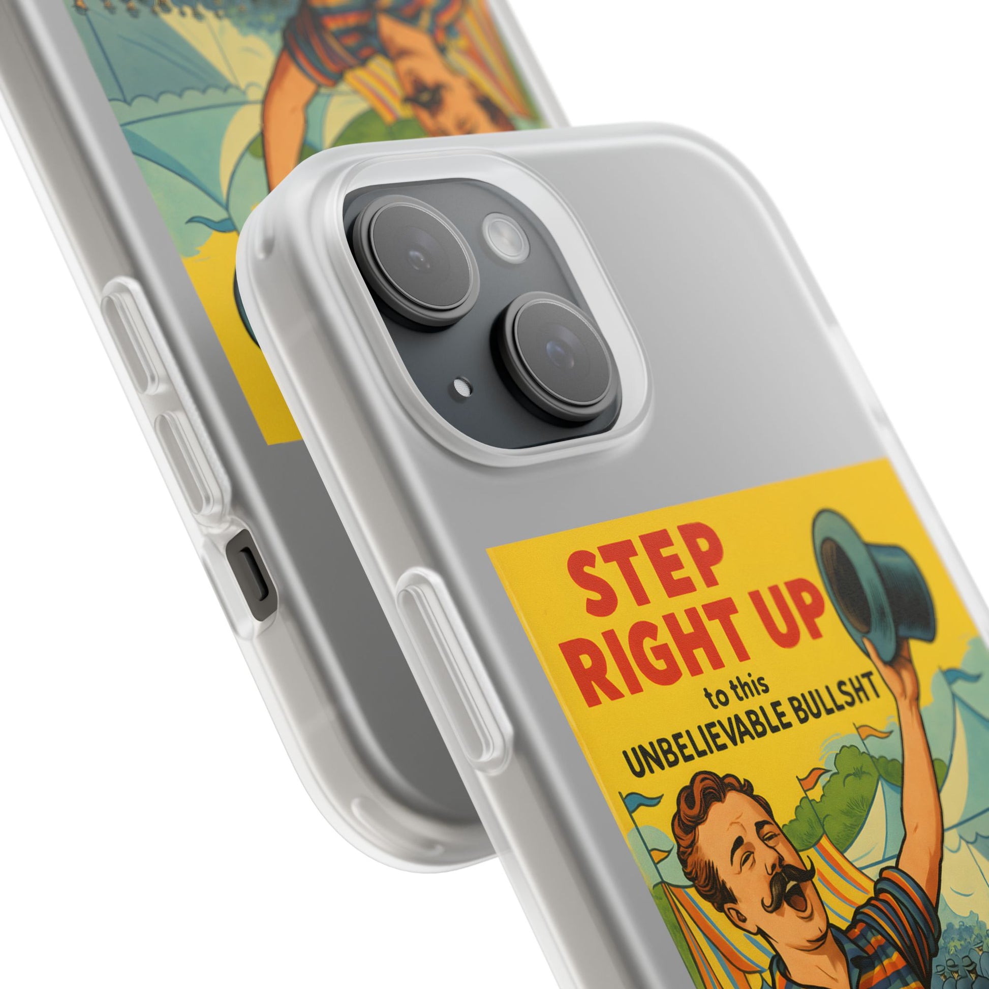 Step Right Up – Satirische Vintage-Handyhülle mit Jahrmarkt-Motiv & ironischem Statement-Phone Case-True Insights