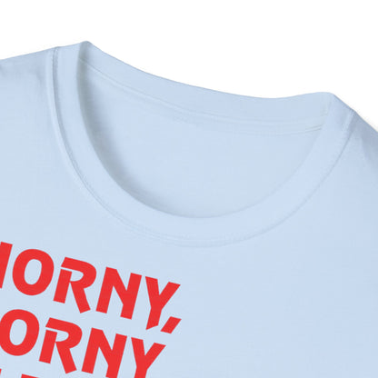 🦈 Horny, Horny Shark – Provokantes T-Shirt mit Kuschelansage – Freches Satire-Design für mutige Statements | True Insights