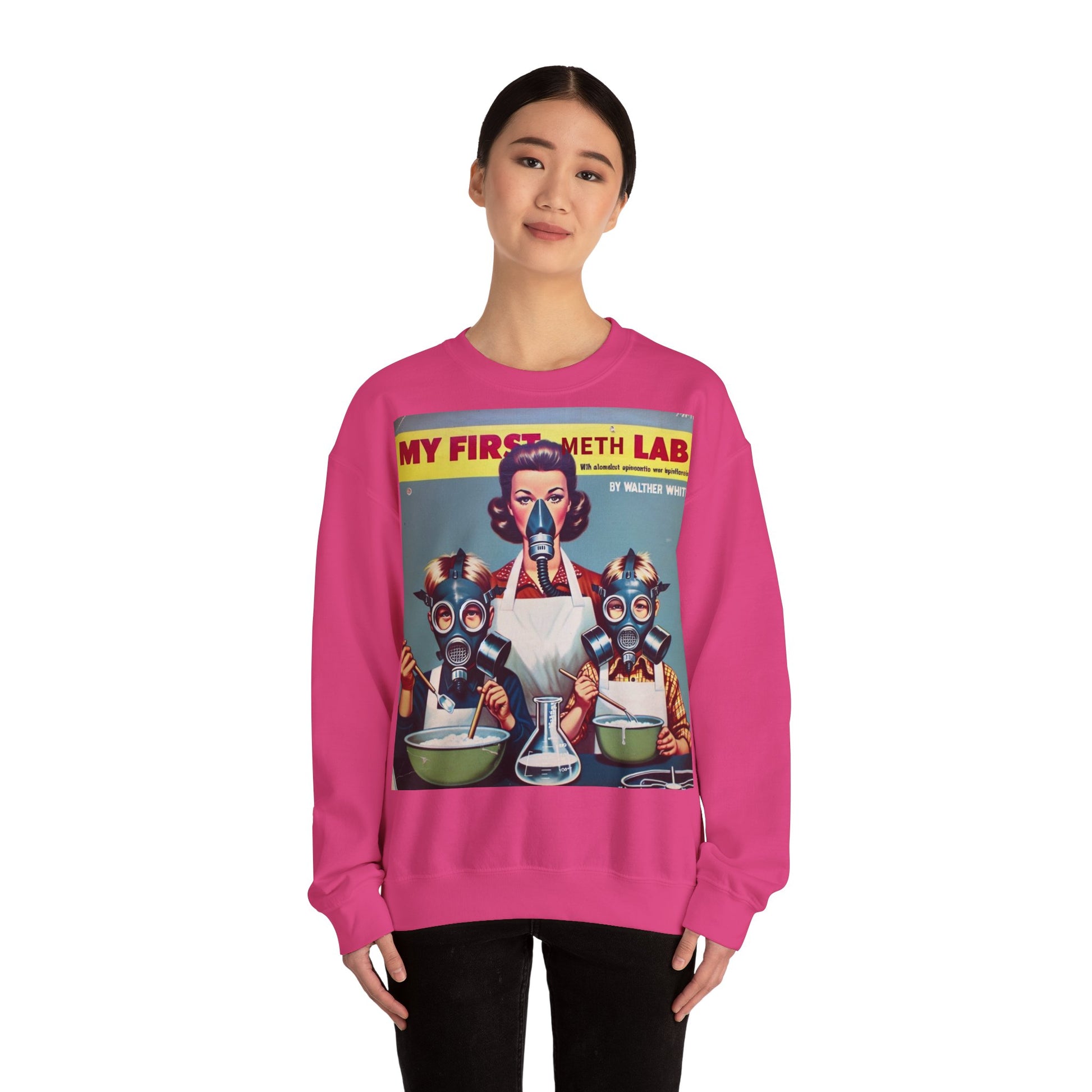 Sweatshirt – My First Meth Lab Sweatshirt | Lustiger Retro Pullover mit Satire-Print | Geschenk für Breaking Bad Fans & Dark Humor Lover | True Insights Design mit Humor