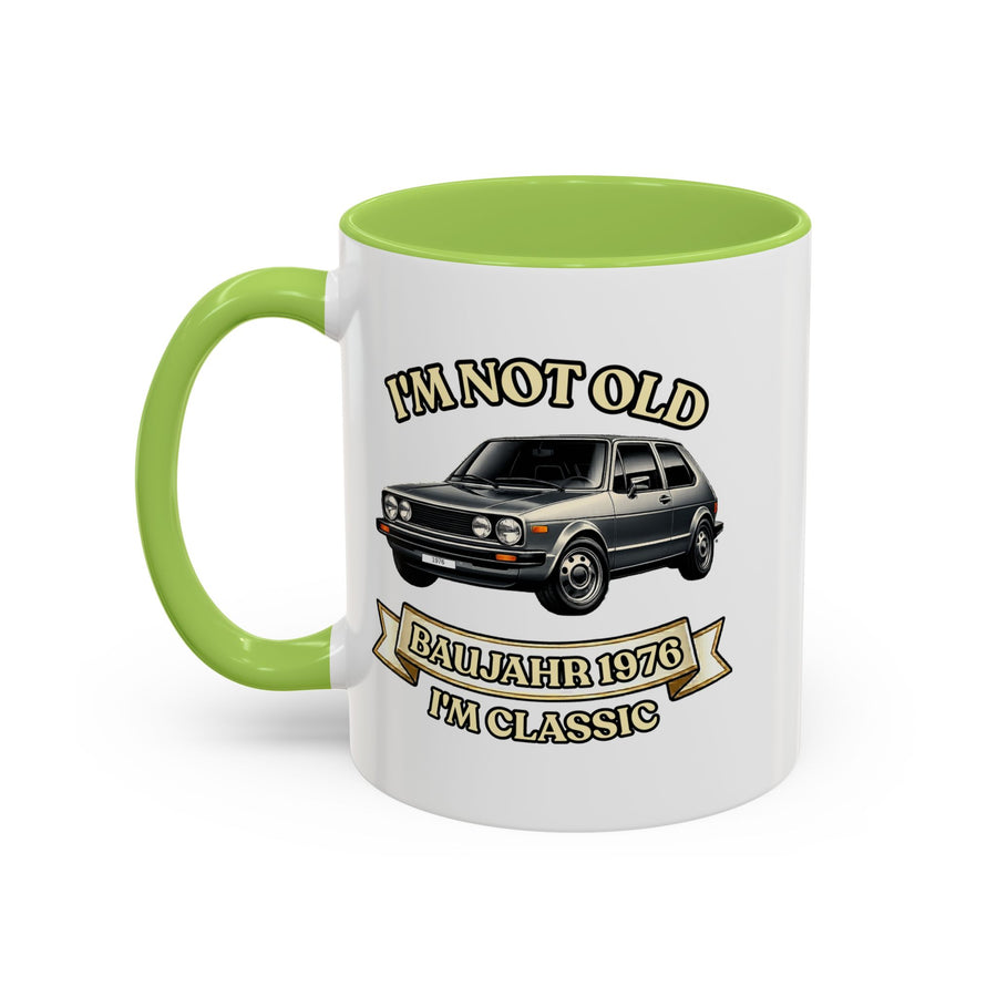Born in 1976 Mug – 50th Birthday Gift | Classic Car