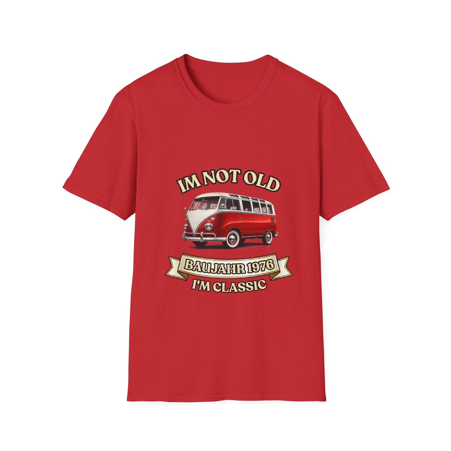 Baujahr 1976 T-Shirt zum 50. Geburtstag – I'm Not Old I'm Classic – Retro Bus Vintage Geschenk Unisex