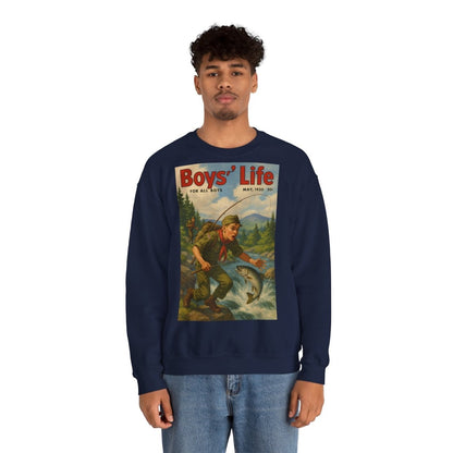 Vintage Motiv – Vintage „Boys’ Life“ Sweatshirt – Retro Pfadfinder-Motiv von 1950 | True Insights Design mit Humor