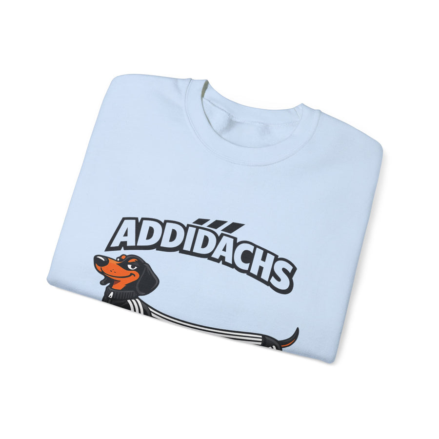 Sweat teckel humoristique 'ADDIDACHS' – Motif drôle pour fans de teckels & de sport