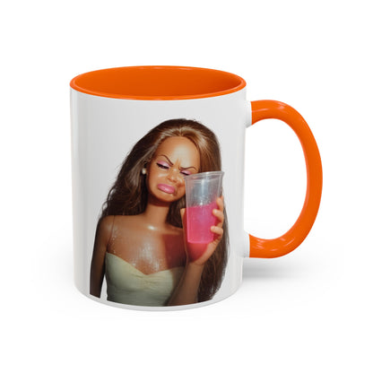 Doll Meme Barbicore Tasse | Lustiger Puppen Pink Drink Kaffeebecher | Meme Geschenk für Frauen & Beste Freundin