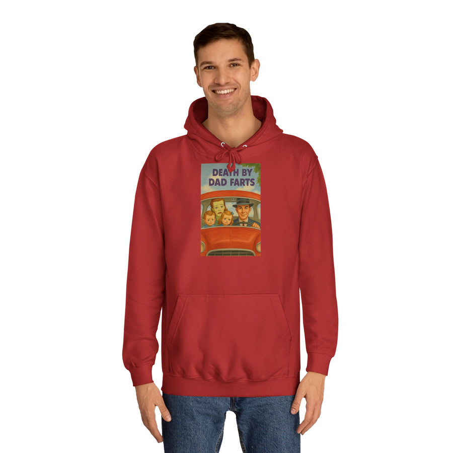 True Insights Death by Dad Farts Hoodie – Retro-Familiendrama mit schwarzem Humor