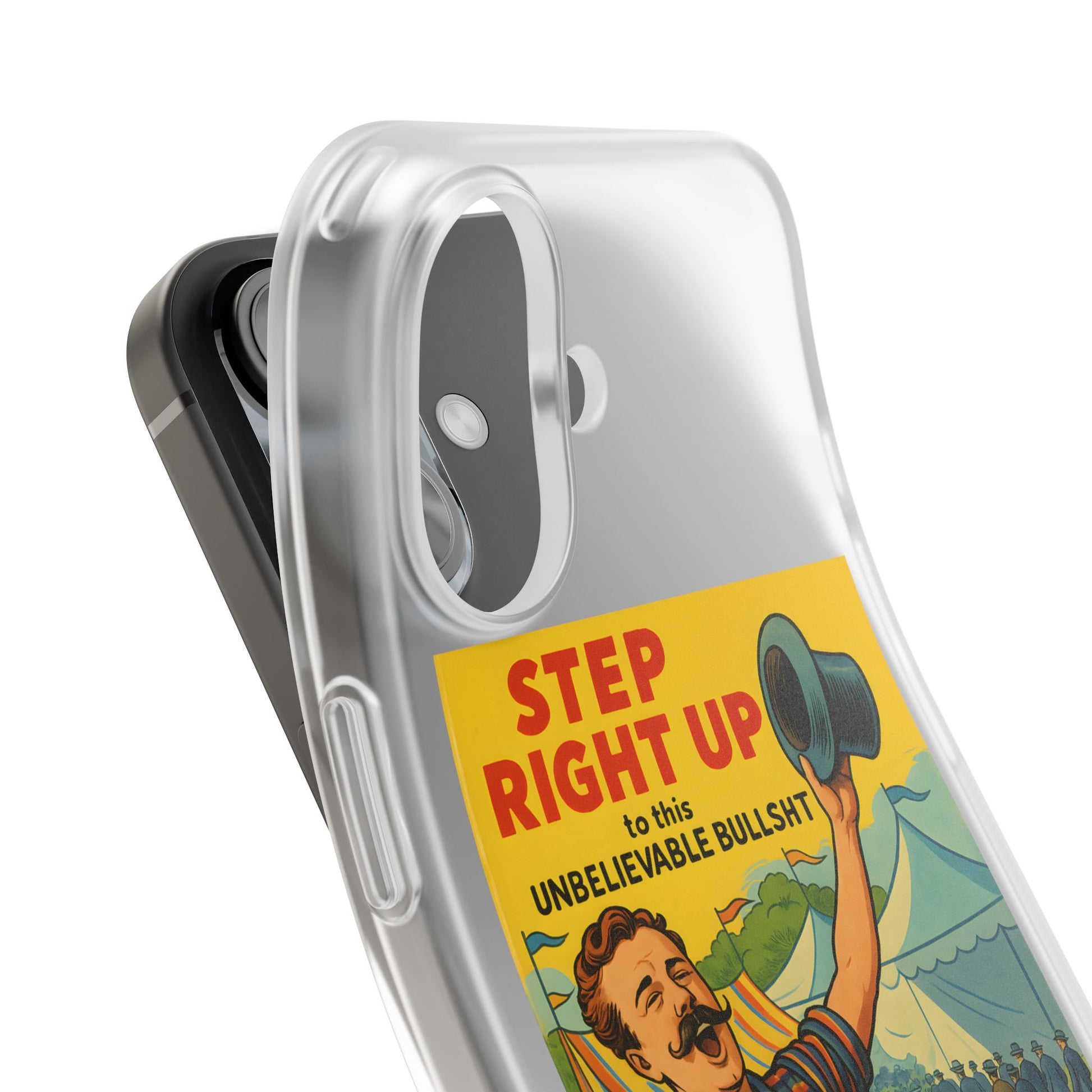 Step Right Up – Satirische Vintage-Handyhülle mit Jahrmarkt-Motiv & ironischem Statement-Phone Case-True Insights