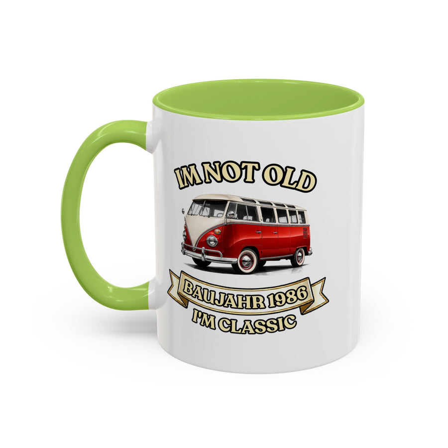 Mug Année 1986 - Im Not Old I'm Classic - Bus Rétro Vintage - Cadeau 40 ans Tasse à café Vintage