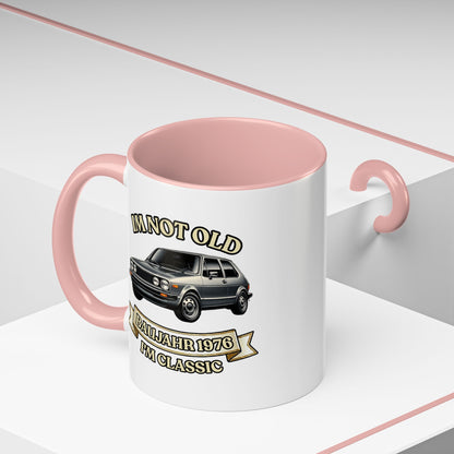 Tasse Baujahr 1976 - I'm Not Old I'm Classic - Oldtimer Kaffeebecher zum 50. Geburtstag