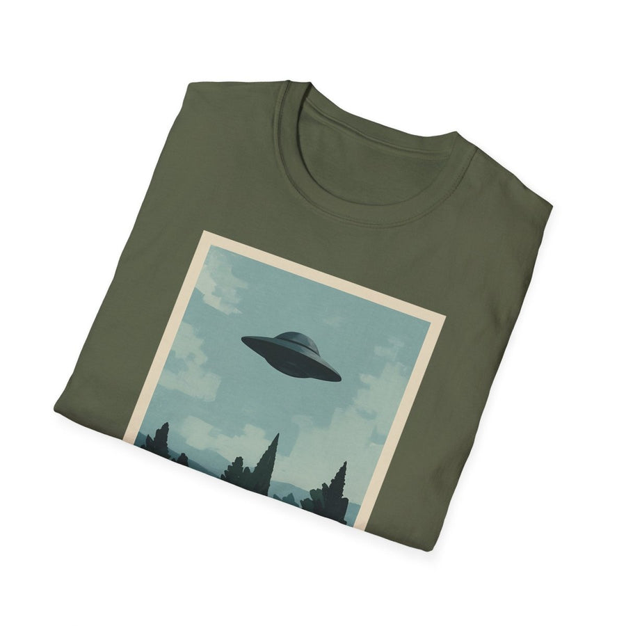 True Insights T-Shirt I Want To Believe UFO Vintage im Alltag mit satirischem Ufo Motiv