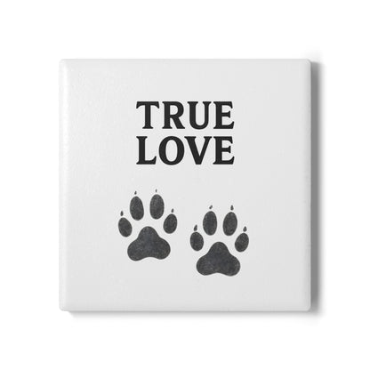 True Love Haustier-Untersetzer – Keramik-Coaster mit Pfotenprint-Home Decor-True Insights