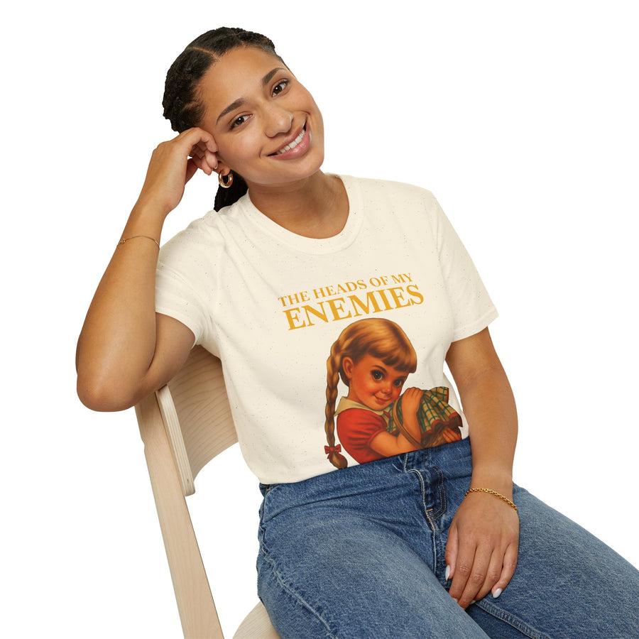 T-shirt satirique The Heads of My Enemies - Humour noir design rétro