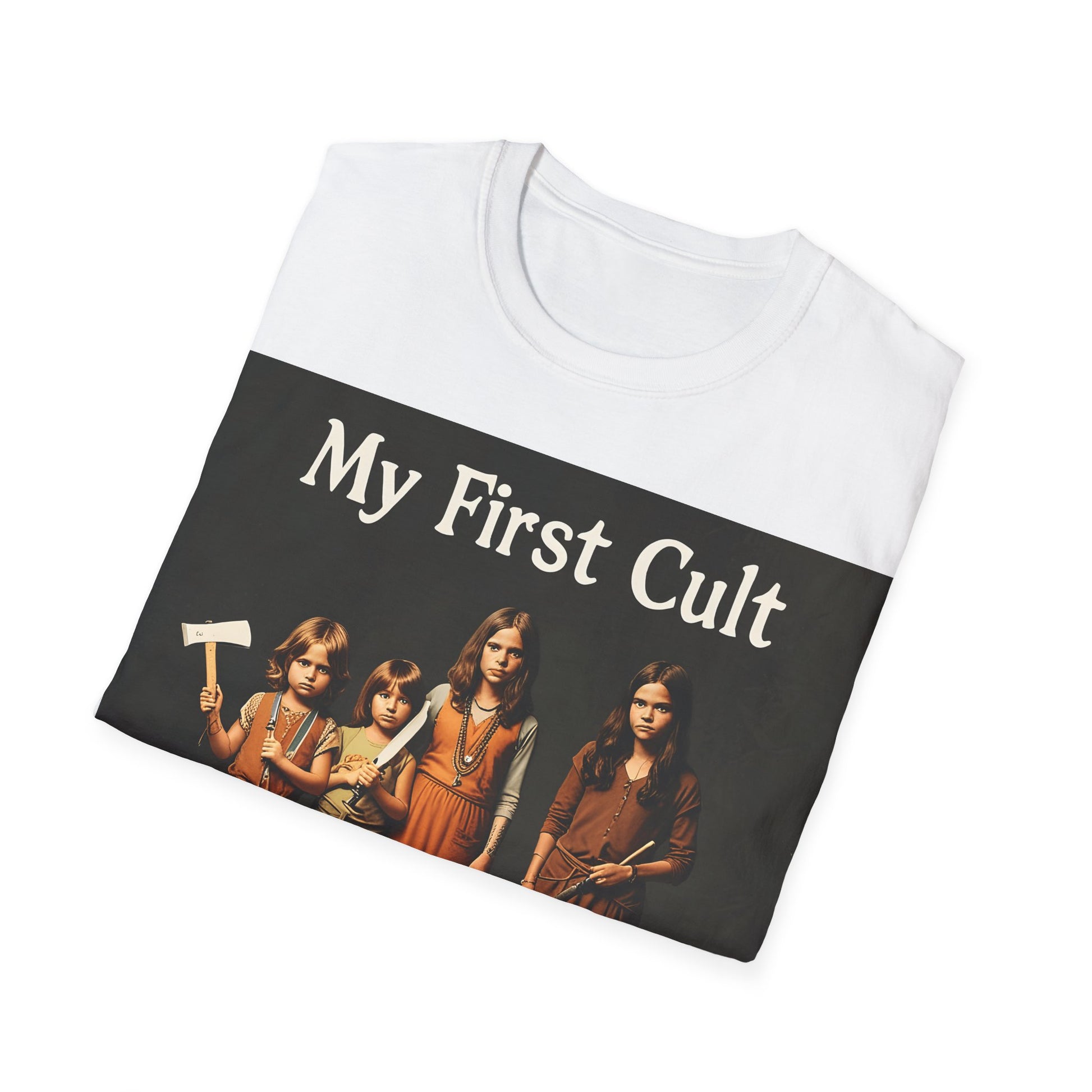 Cult Statement Tee - My First Cult T-Shirt – Freches Satire-Design für mutige Statements | True Insights