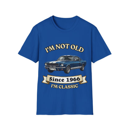 Jahrgang T-Shirt personalisierbar Wunsch-Baujahr | I'm Not Old I'm Classic | lustiges Geschenk zum runden Geburtstag Papa Opa Mann | Oldtimer Retro Kultauto Vintage | True Insights