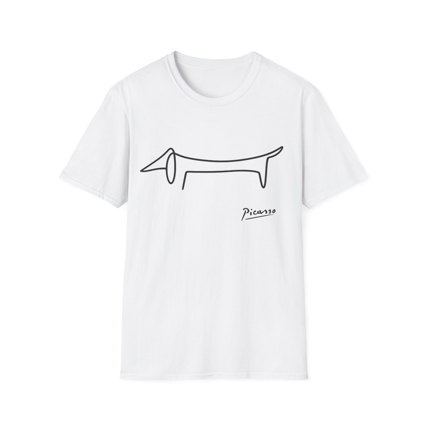 Picasso Dackel T-Shirt – Das edle Geschenk für Dackel-Besitzer