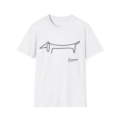 Picasso Dackel T-Shirt – Das edle Geschenk für Dackel-Besitzer