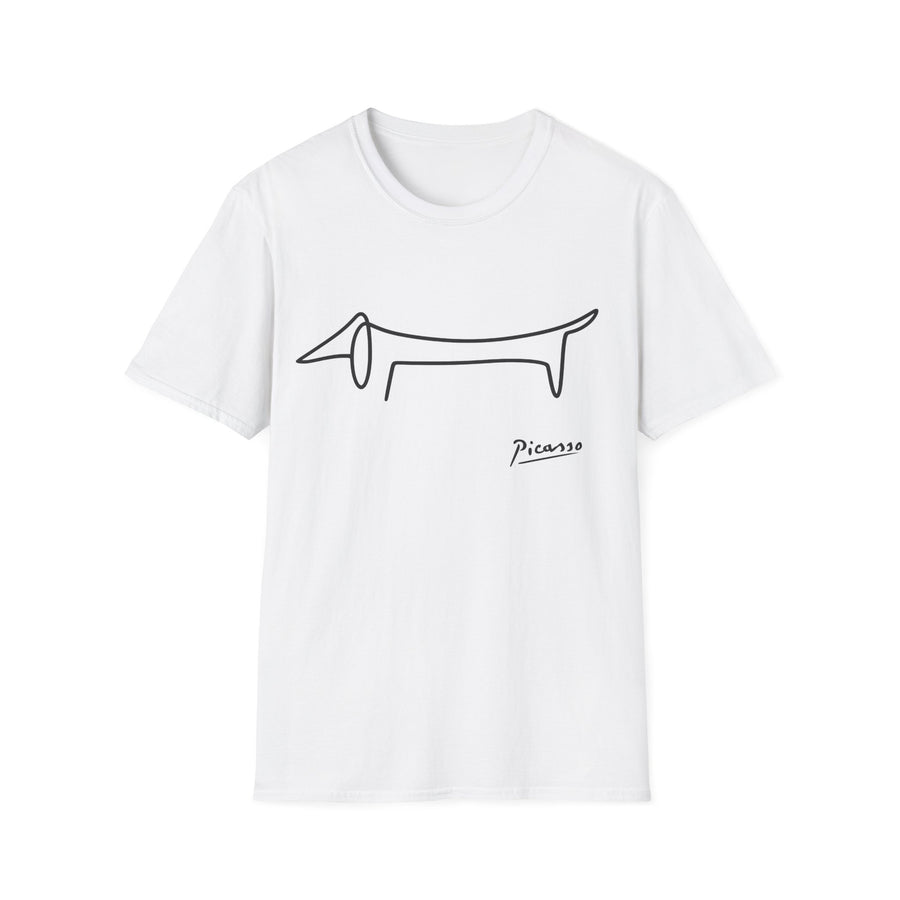 Picasso Dackel T-Shirt – Das edle Geschenk für Dackel-Besitzer