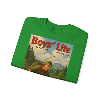 Vintage Motiv – Vintage „Boys’ Life“ Sweatshirt – Retro Pfadfinder-Motiv von 1950 | True Insights Design mit Humor