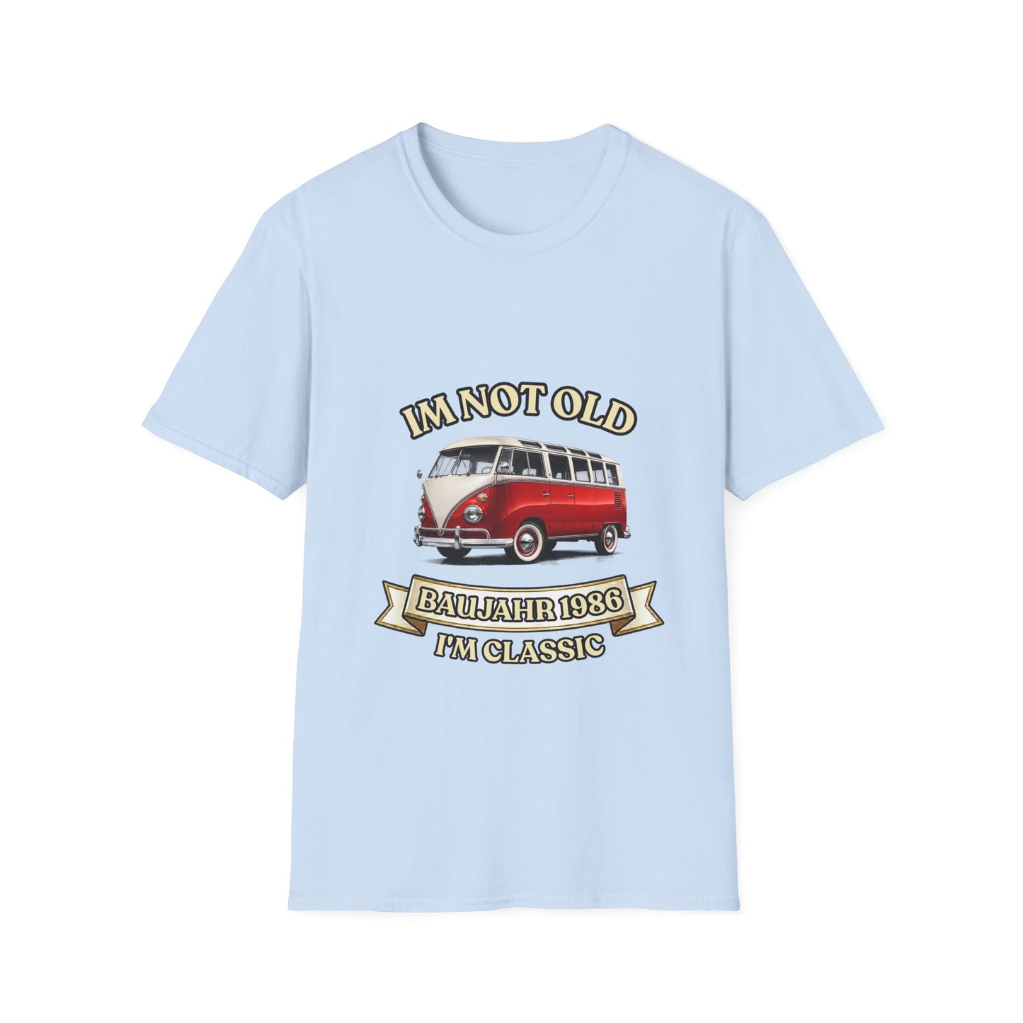 I'm Not Old I'm Classic Baujahr 1986 T-Shirt – Retro Bulli Bus 40. Geburtstag Geschenk Unisex Shirt
