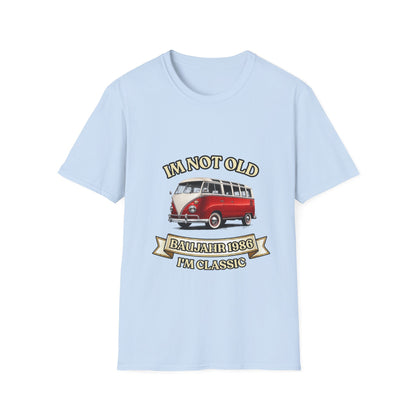 I'm Not Old I'm Classic Baujahr 1986 T-Shirt – Retro Bulli Bus 40. Geburtstag Geschenk Unisex Shirt