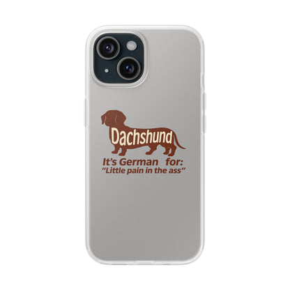 Witzige Dackel-Handyhülle – „Little Pain in the Ass“ – Lustiges Phone Case | True Insights – Bild 2