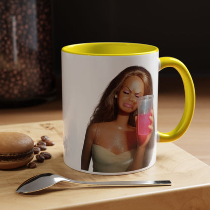 Doll Meme Barbicore Tasse | Lustiger Puppen Pink Drink Kaffeebecher | Meme Geschenk für Frauen & Beste Freundin